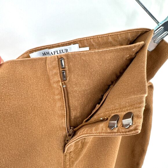 MM LAFLEUR The Hockley Ochre Flat Front Skinny Jeans Pants Size 2 - Picture 6 of 10